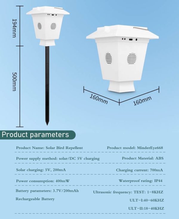 Ultrasonic Bird Repellent-Humans Cannot Hear Sound - Image 2